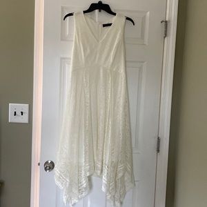 White lace dress